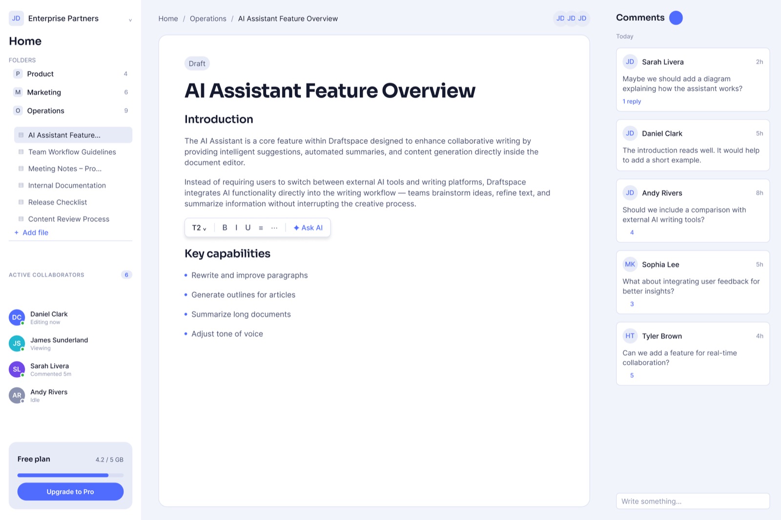 Codex — A docs collaboration workspace